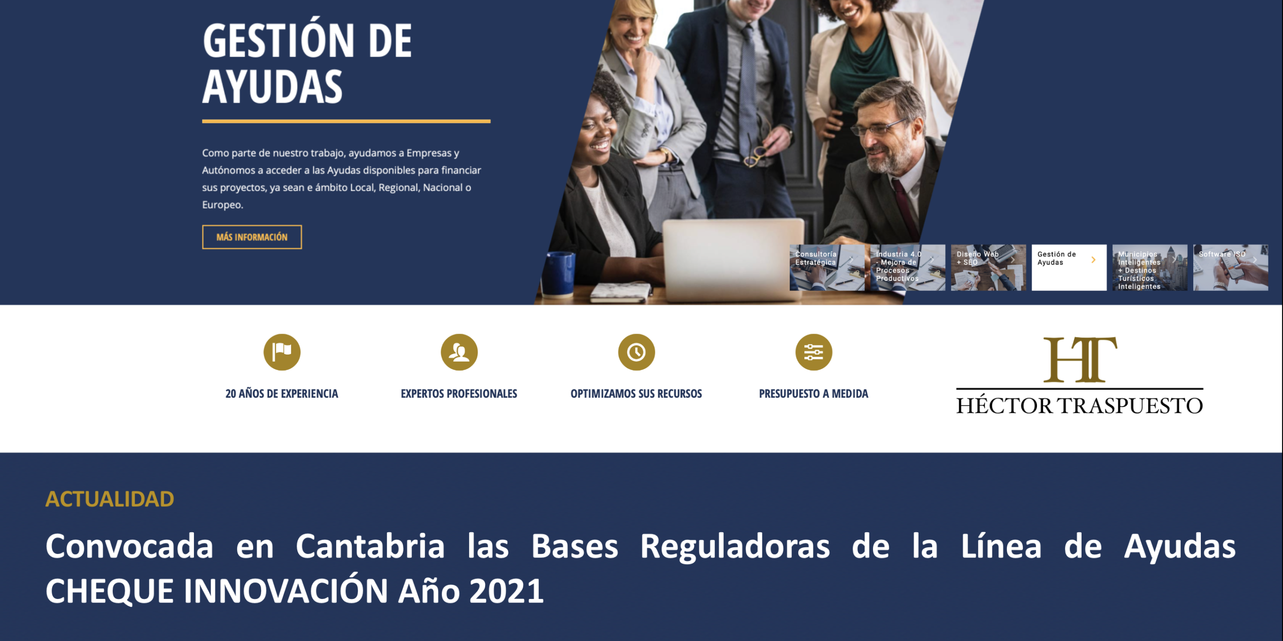 Convocadas en Cantabria las Bases Reguladoras Linea de Ayudas Cheque Innovacion 2021, HT Consultores, Gestion de proyectos, Cantabria Convocadas en Cantabria las Bases Reguladoras Linea de Ayudas Cheque Innovacion 2021, HT Consultores, Gestion de proyectos, Cantabria